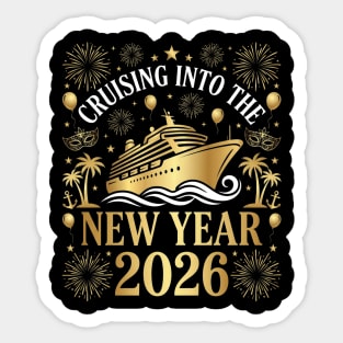 Cruising into the New Year 2026 with Festive Celebration Sticker